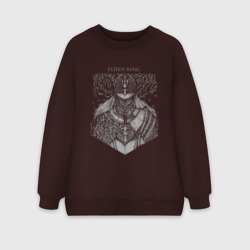 Женский свитшот oversize без начеса хлопок Рыцарь Elden Ring