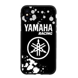 Чехол для iPhone XS Max матовый Yamaha Racing + Краска