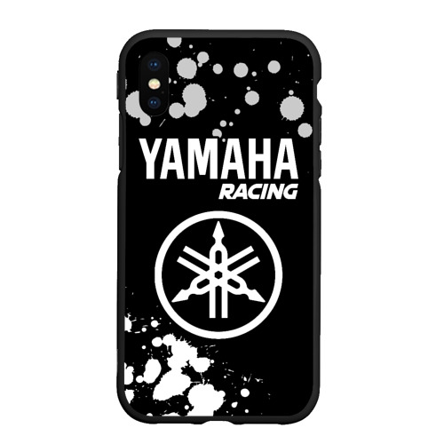 Чехол для iPhone XS Max матовый Yamaha Racing + Краска