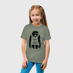 Детская футболка хлопок Оставайся Собой Бэнкси Banksy - фото 2