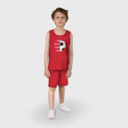 Детская пижама с шортами хлопок За каждым игроком, который верит в себя, стоит отец, который поверил в него первым - фото 2