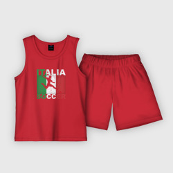 Детская пижама с шортами хлопок Итальянский футбол