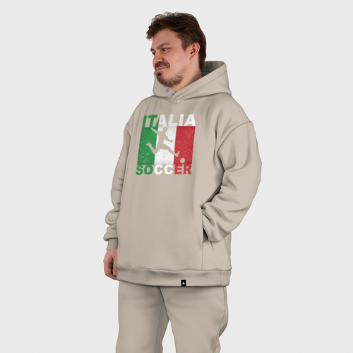 Мужской костюм oversize хлопок с принтом Итальянский футбол, фото #5