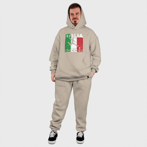 Мужской костюм oversize хлопок с принтом Итальянский футбол, фото #6