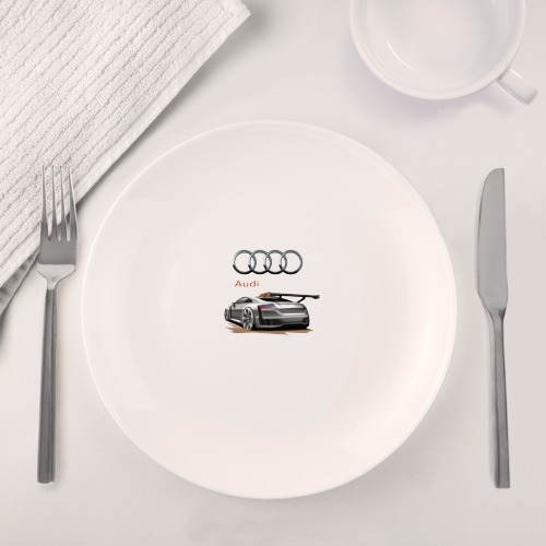 Набор: тарелка + кружка Audi - racing team - фото 4