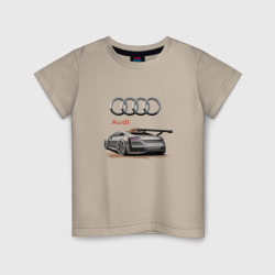 Audi - racing team – Детская футболка хлопок с принтом купить со скидкой в -20%
