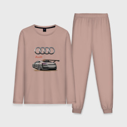 Мужская пижама с лонгсливом хлопок Audi - racing team