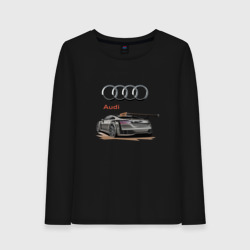 Женский лонгслив хлопок Audi - racing team