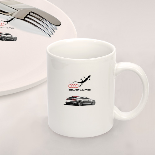 Набор: тарелка + кружка Audi quattro - lizard - фото 2