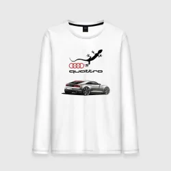 Мужской лонгслив хлопок Audi quattro - lizard