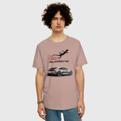 Мужская футболка хлопок Oversize Audi quattro - lizard - фото 2