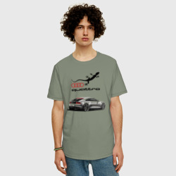 Мужская футболка хлопок Oversize Audi quattro - lizard - фото 2