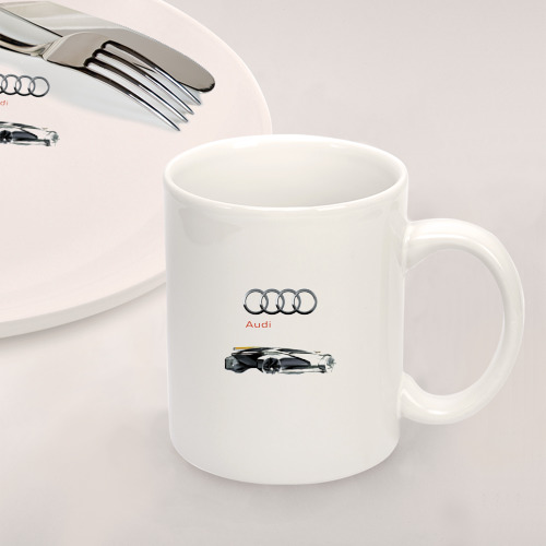 Набор: тарелка + кружка Audi  concept - sketch - фото 2