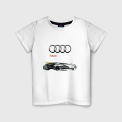 Детская футболка хлопок Audi  concept - sketch
