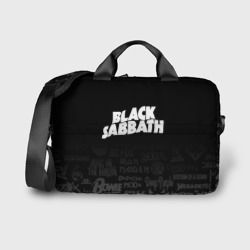 Сумка для ноутбука 3D Black Sabbath логотипы рок групп