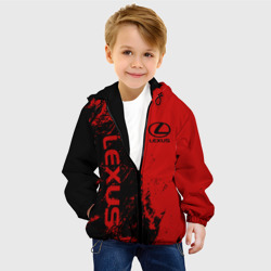 Детская куртка 3D Lexus Лексус Черно красный - фото 2