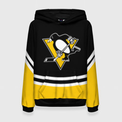 Женская толстовка 3D Pittsburgh Penguins Питтсбург Пингвинз