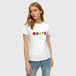 Женская футболка хлопок Шифровка пофига - фото 2