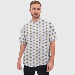 Мужская футболка oversize 3D Веселые пчелы в полете - фото 2