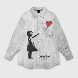 Мужская рубашка oversize 3D Бэнкси Всегда есть Надежда There is Always Hope Banksy