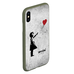 Чехол для iPhone XS Max матовый Бэнкси Всегда есть Надежда There is Always Hope Banksy - фото 2