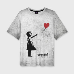 Женская футболка oversize 3D Бэнкси Всегда есть Надежда There is Always Hope Banksy