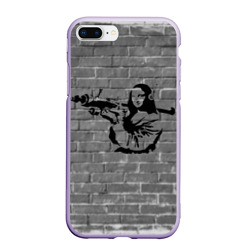 Чехол для iPhone 7Plus/8 Plus матовый Мона Лиза Бэнкси Banksy
