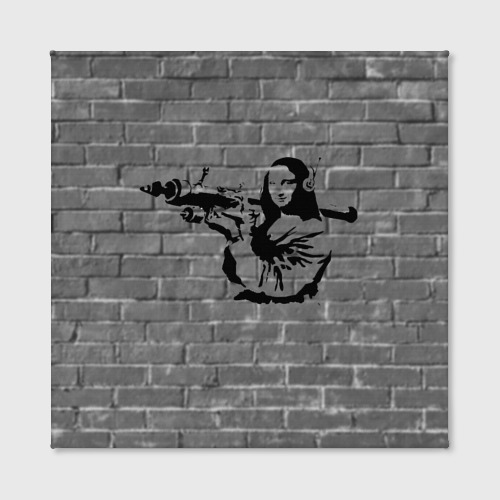 Холст квадратный Мона Лиза Бэнкси Banksy, цвет 3D печать - фото 2