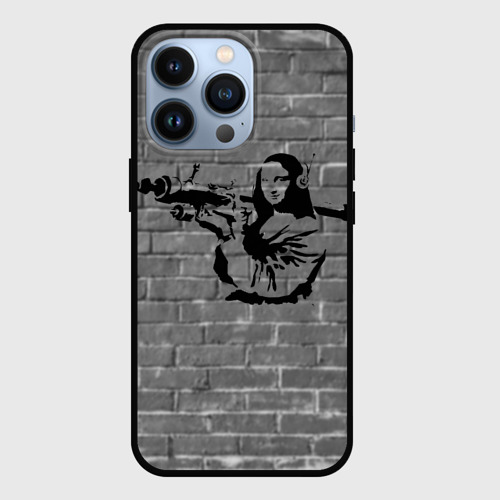 Чехол для iPhone 13 Pro Мона Лиза Бэнкси Banksy, цвет черный