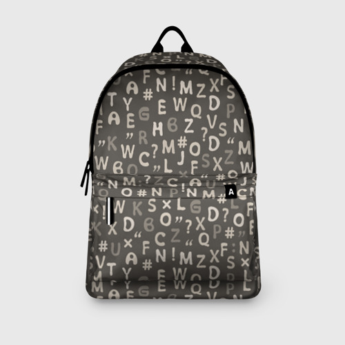 Рюкзак 3D Буквы английского алфавита , знаки и символы - фото 4