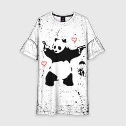 Детское платье 3D Banksy Бэнкси панда