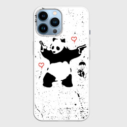 Чехол для iPhone 14 Pro Max Banksy Бэнкси панда