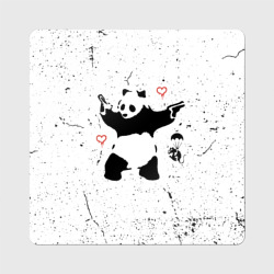 Магнит виниловый Квадрат Banksy Бэнкси панда