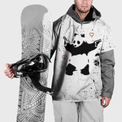 Накидка на куртку 3D Banksy Бэнкси панда
