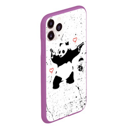 Чехол для iPhone 11 Pro Max матовый Banksy Бэнкси панда - фото 2