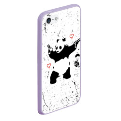 Чехол для iPhone 5/5S матовый Banksy Бэнкси панда - фото 2