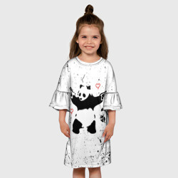 Детское платье 3D Banksy Бэнкси панда - фото 2
