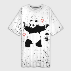 Платье-футболка 3D Banksy Бэнкси панда