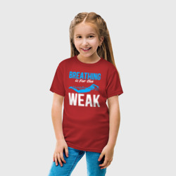 Детская футболка хлопок Дыхание для слабаков - фото 2