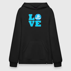 Худи SuperOversize хлопок Love swim