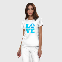 Женская пижама хлопок Love swim - фото 2