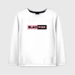 Детский лонгслив хлопок Blackpink логотип