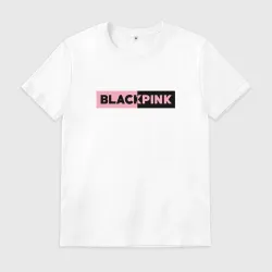 Мужская футболка хлопок Blackpink логотип