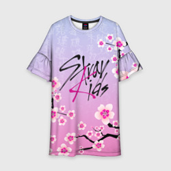 Детское платье 3D Stray Kids цветы сакуры