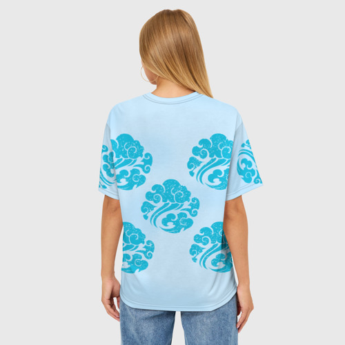 Женская футболка oversize 3D Клан Лань, цвет 3D печать - фото 4