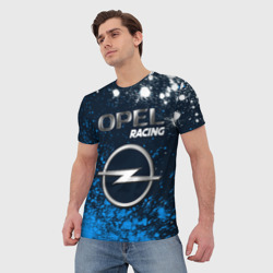 Мужская футболка 3D Opel Racing Краска - фото 2