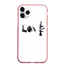 Чехол для iPhone 11 Pro Max матовый Banksy Бэнкси love