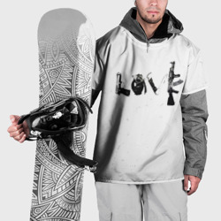 Накидка на куртку 3D Banksy Бэнкси love