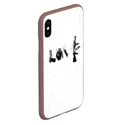 Чехол для iPhone XS Max матовый Banksy Бэнкси love - фото 2