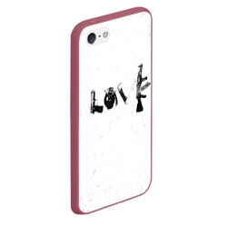 Чехол для iPhone 5/5S матовый Banksy Бэнкси love - фото 2